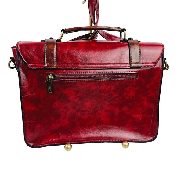 Ecosusi Vegan Leather Medium Messenger Crossbody Convertible Bag - Picture 3 of 10